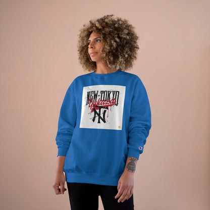 Kngdom &quot;DRIP&quot; (NEW TOYKO-YAKWZA-NEW YORK) - Unisex Champion Sweatshirt W/ Kngdom Logo