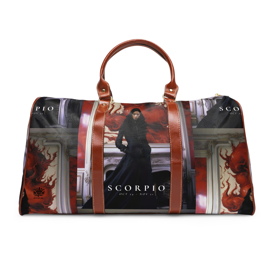 H.E.R &quot;SCORPIO&quot;- Vegan Leather Self-Expression Waterproof Travel Bag W/ Blk Kngdom Logo