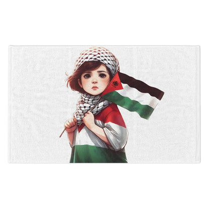 &quot;HABIBI/HABIBTI Of PALESTINE&quot;- Rally Towel W/ Blk Kngdom Logo