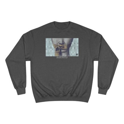 &quot;SILENCED&quot;- Unisex Champion Sweatshirt W/ Blk Kngdom Logo