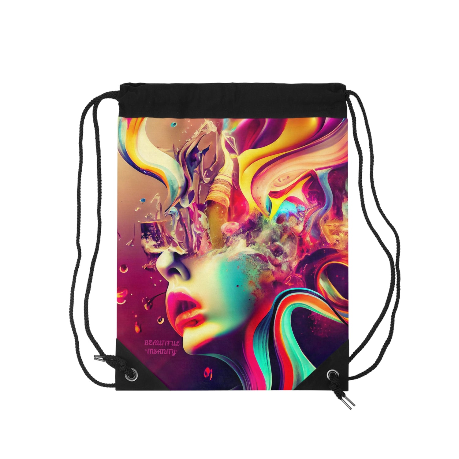 BEAUTIFUL &quot;INSANITY&quot;- Drawstring Bag W/Kngdom Logo