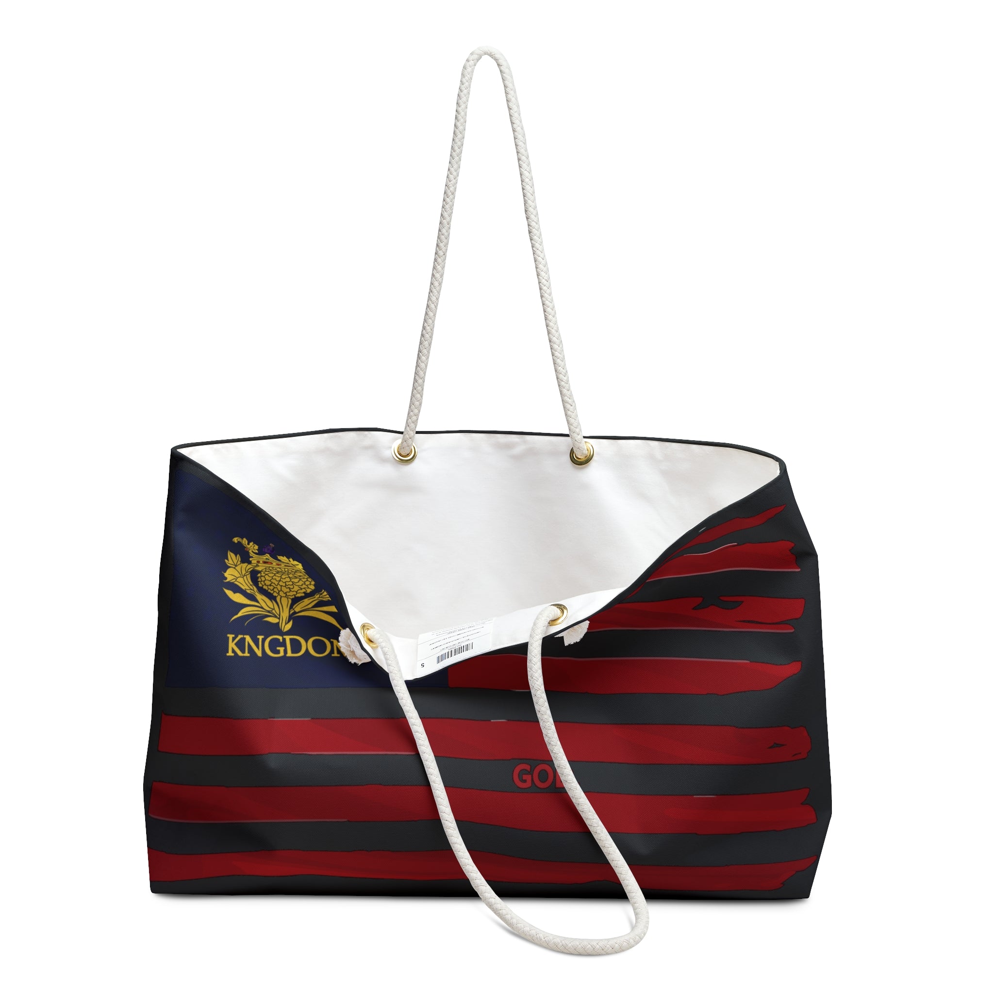 &quot;WE ARE AMERICA&quot; Weekender Bag- Patriotic &quot;GOD&quot; Safe Travels Special Edition (SingleSide Logo)