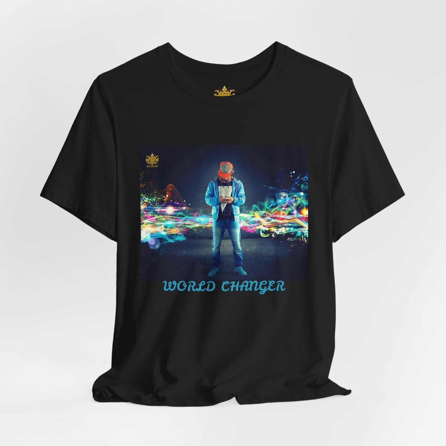 Man Of Color &quot;World Changer&quot;- Unisex Jersey Short Sleeve Tee W/ Kngdom Logo