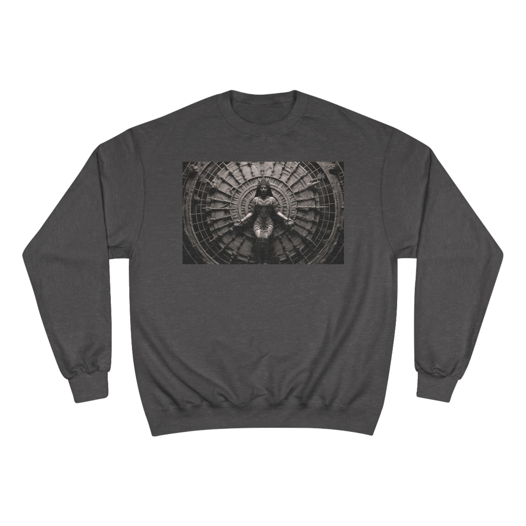 &quot;CHAKRA&quot;- Unisex Champion Sweatshirt W/ Blk Kngdom Logo