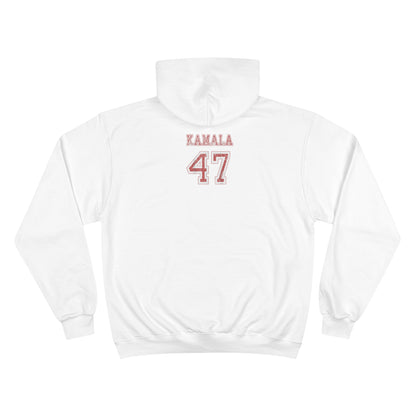 &quot;KAMALA 47&quot;- Unisex Champion Hoodie W/ Kngdom Logo