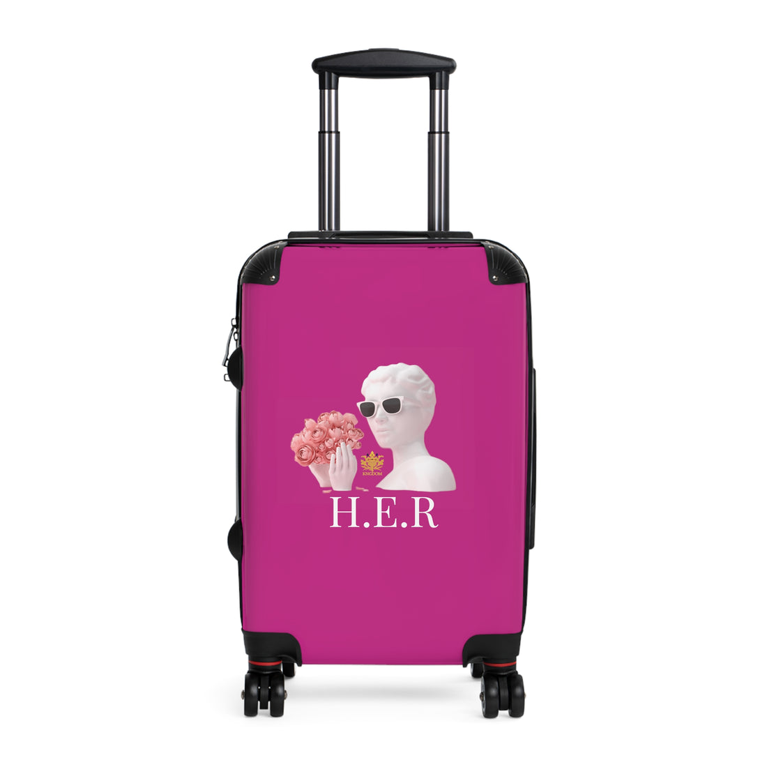 &quot;H.E.R&quot; (Heroism/Eagerness/Relevant)- Small/Med/Large Suitcases W/ Kngdom Logo