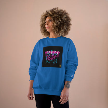 Kngdom &quot;DRIP&quot; (HAPPY INSIDE) -Unisex Champion Sweatshirt W/ Kngdom Logo