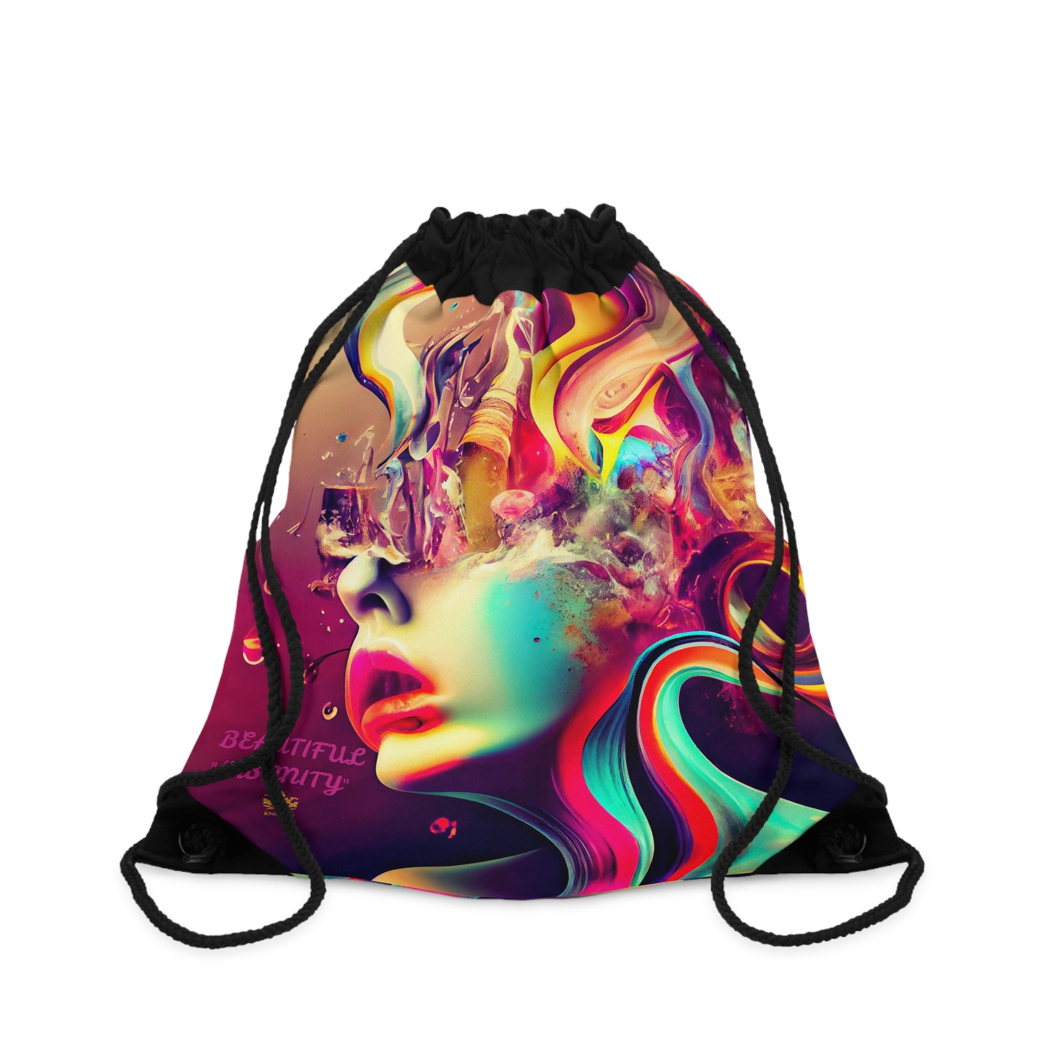 BEAUTIFUL &quot;INSANITY&quot;- Drawstring Bag W/Kngdom Logo