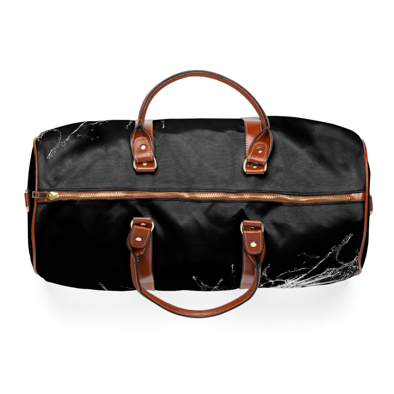 &quot;HIGHER PERSPECTIVE&quot;- Vegan Leather Self-Expression Waterproof Travel Bag W/ Grey Kngdom Logo