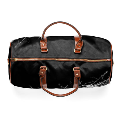 &quot;HIGHER PERSPECTIVE&quot;- Vegan Leather Self-Expression Waterproof Travel Bag W/ Grey Kngdom Logo