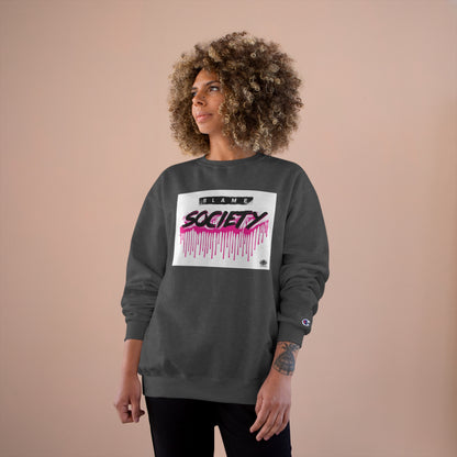 Kngdom &quot;DRIP&quot; (Blame Society) - Unisex Champion Sweatshirt W/ Blk Kngdom Logo