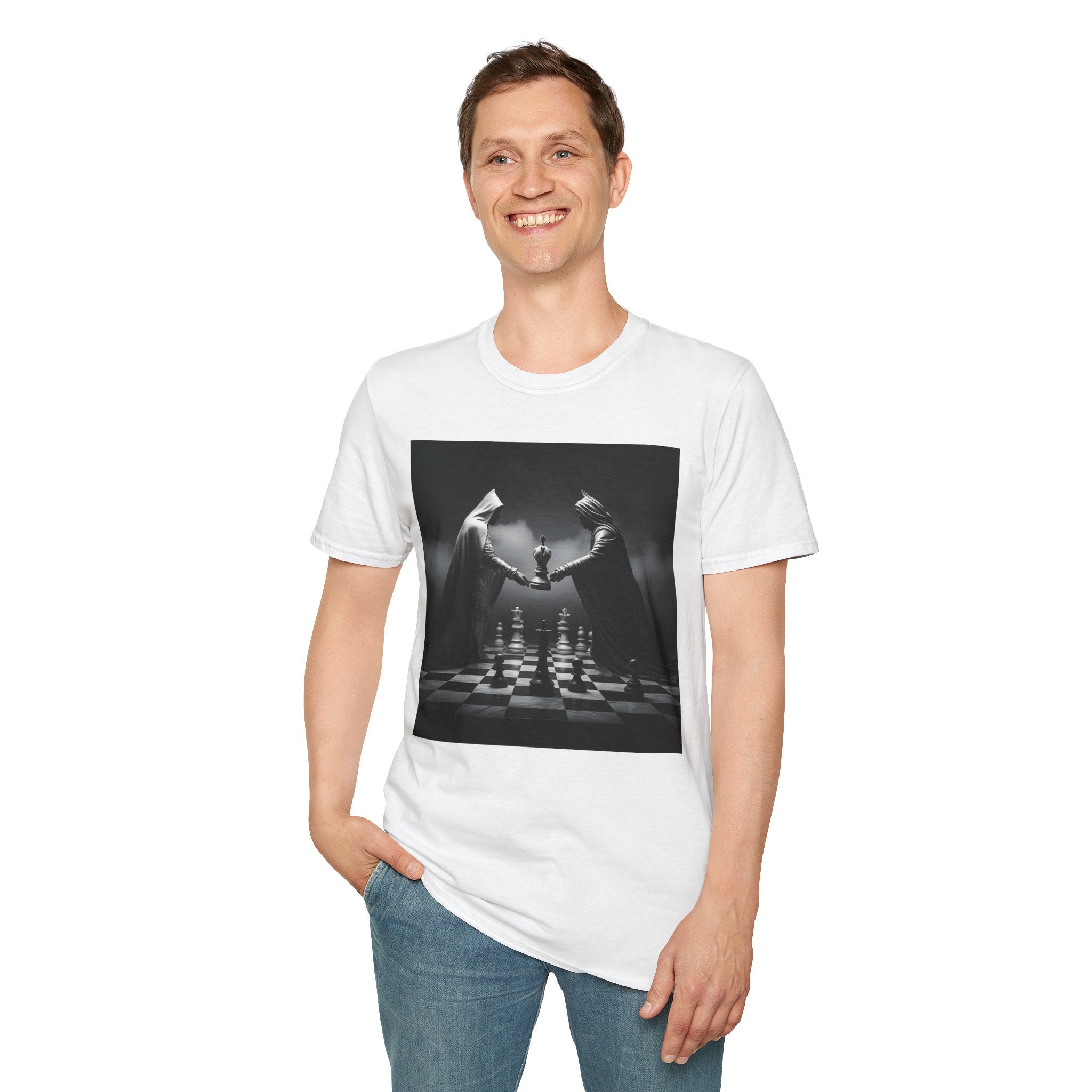 &quot;CHECKMATE&quot;: camiseta unisex de estilo suave con logotipo de Kingdom 