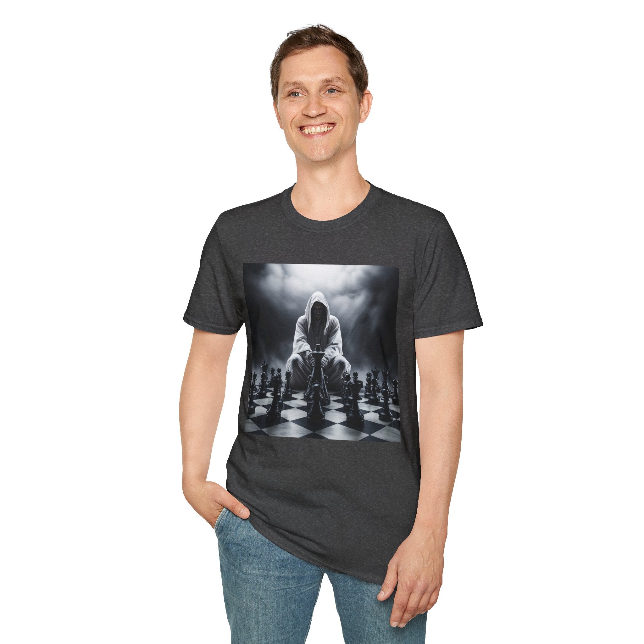 &quot;CHECKMATE&quot;: camiseta de estilo suave para hombre con logotipo de Kingdom 