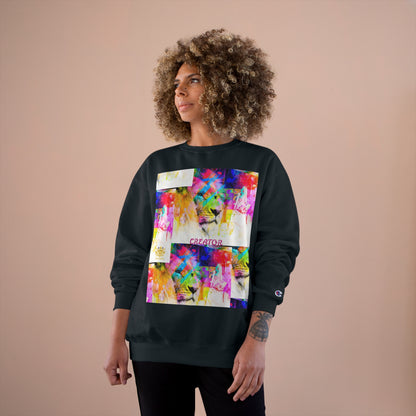 &quot;CREATOR&quot; Lion- Unisex Champion Sweatshirt W/ Kngdom Logo