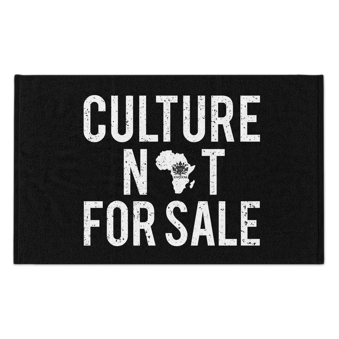 Kngdom &quot;DRIP&quot; (Culture Not For Sale)- Rally Towel W/ Blk Kngdom Logo