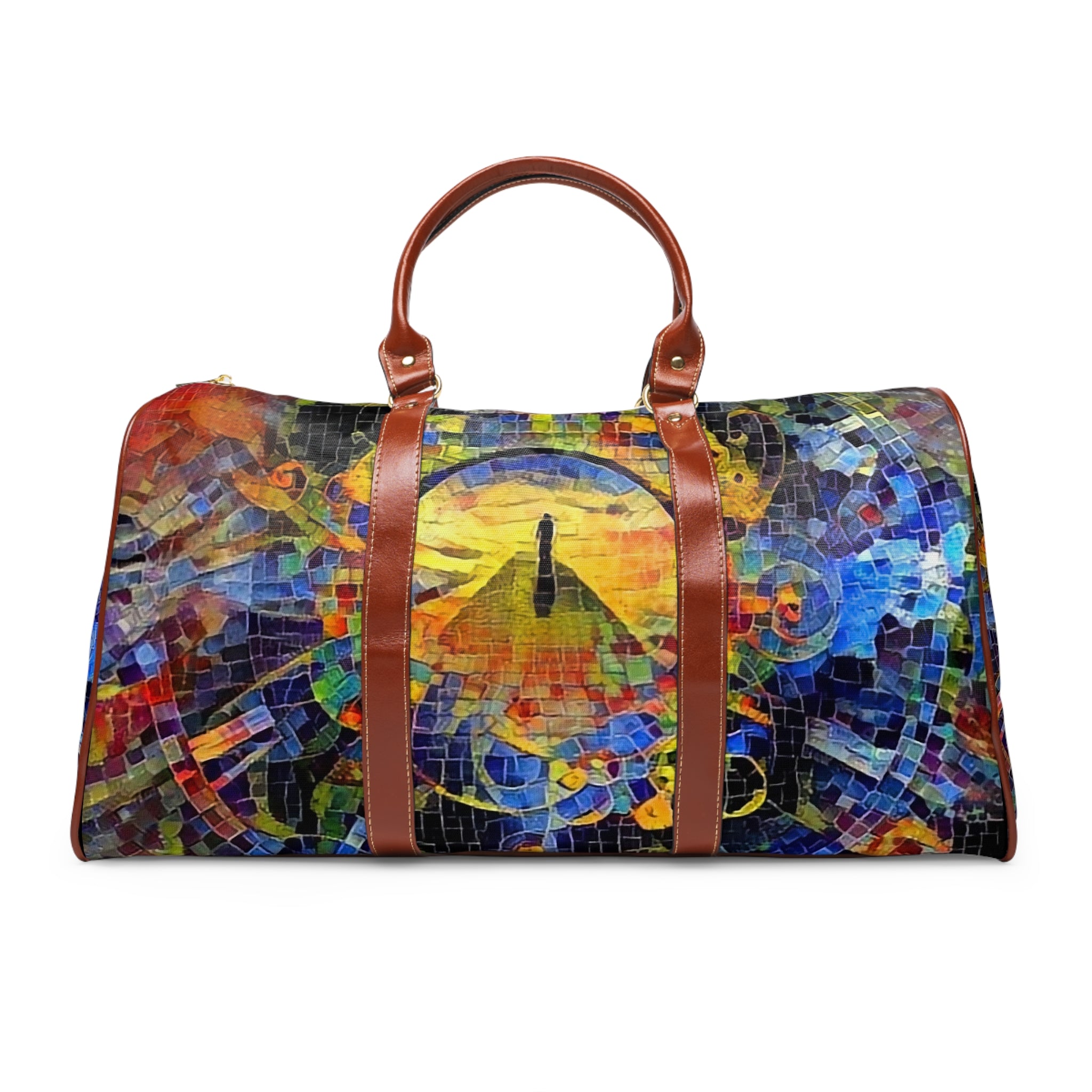 &quot;DIVINITY&quot;- Vegan Leather Self-expression Waterproof Travel Bag W/ Kngdom Logo