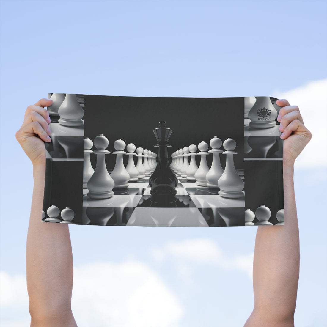 &quot;CHECKMATE&quot;- Rally Towel W/ Blk Kngdom Logo