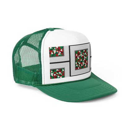 Keffiyeh World &quot;PALESTINE&quot;- Unisex Trucker Caps W/ Blk Kngdom Logo