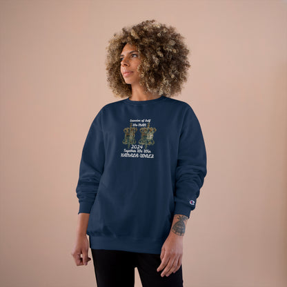 &quot;Extension of Self Wo-MAN.Together We Win&quot; KAMALA~WALZ 2024(QUOTE)- Unisex Champion Sweatshirt W/ Kngdom Logo