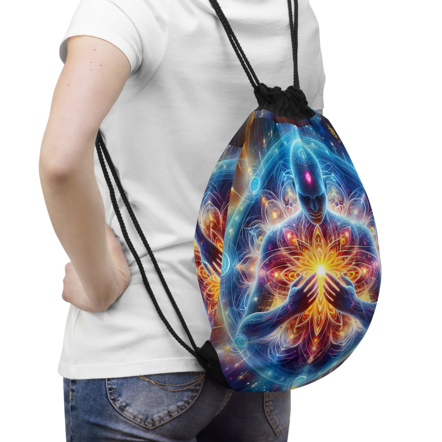 &quot;DIVINE ENERGY&quot;- Drawstring Bag W/ Kngdom Logo