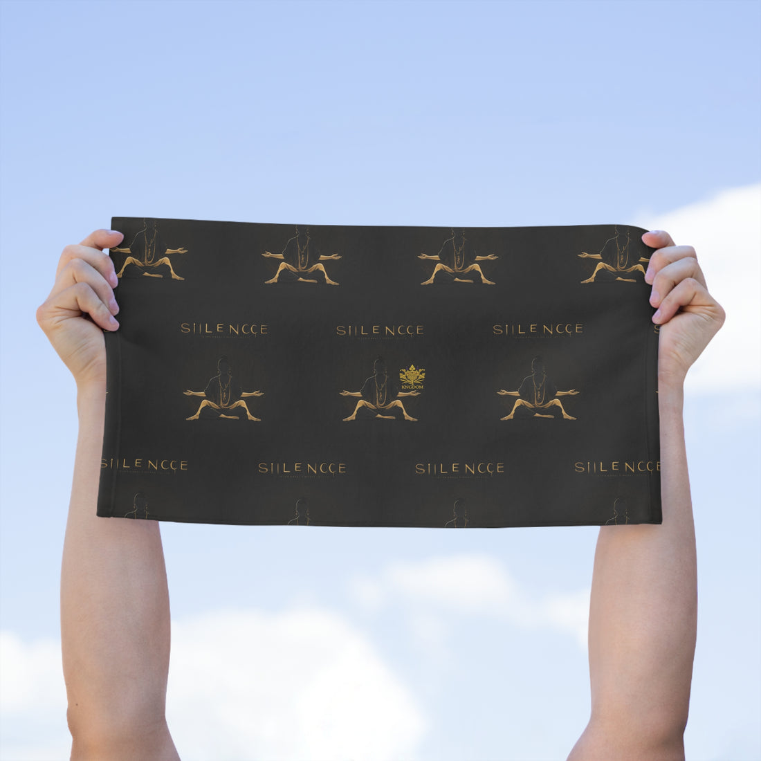 &quot;SILENCE IS A SOURCE OF GREAT STRENGTH&quot;- Spiritual Towel W/ Kngdom Logo