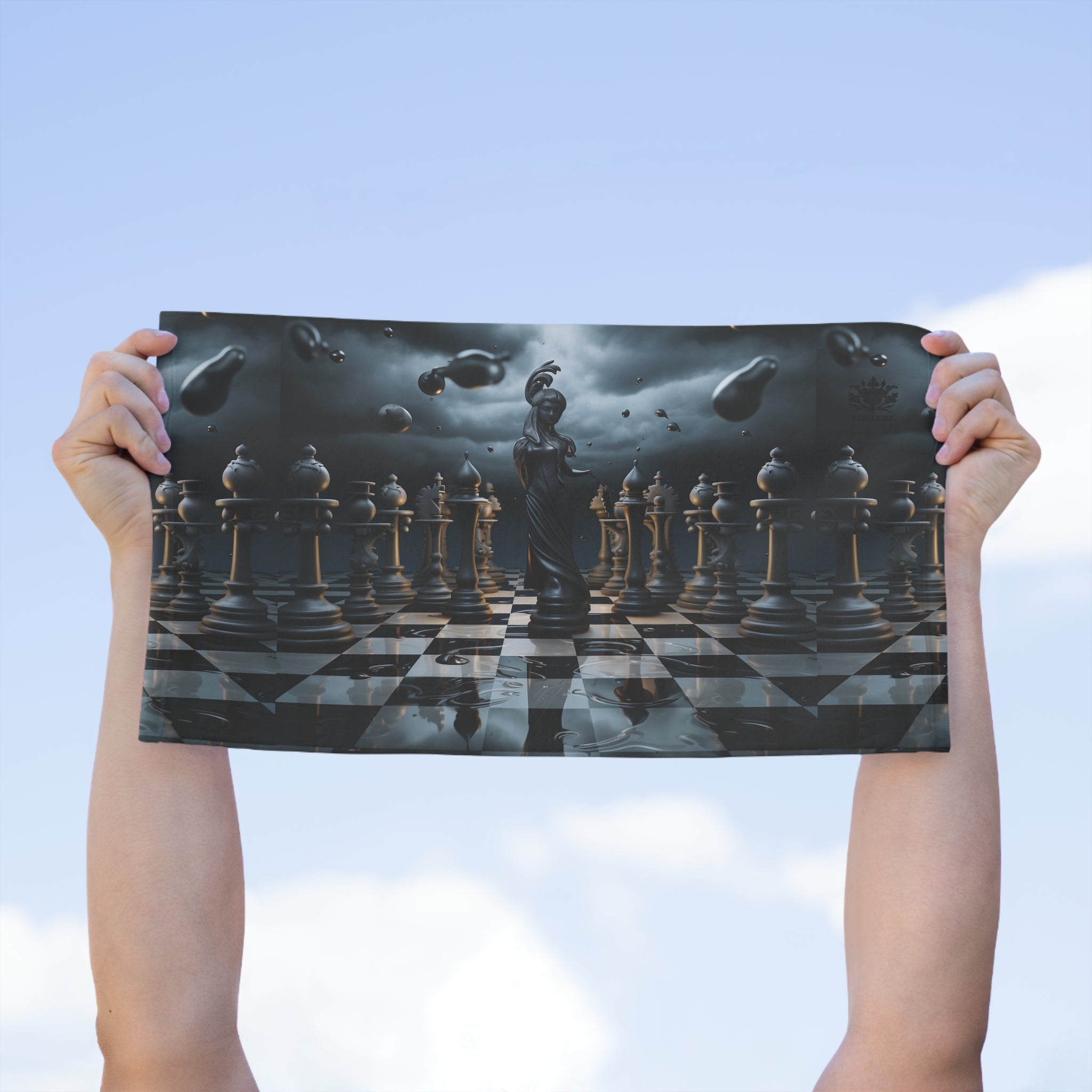 &quot;CHECKMATE&quot;- Rally Towel W/ Blk Kngdom Logo