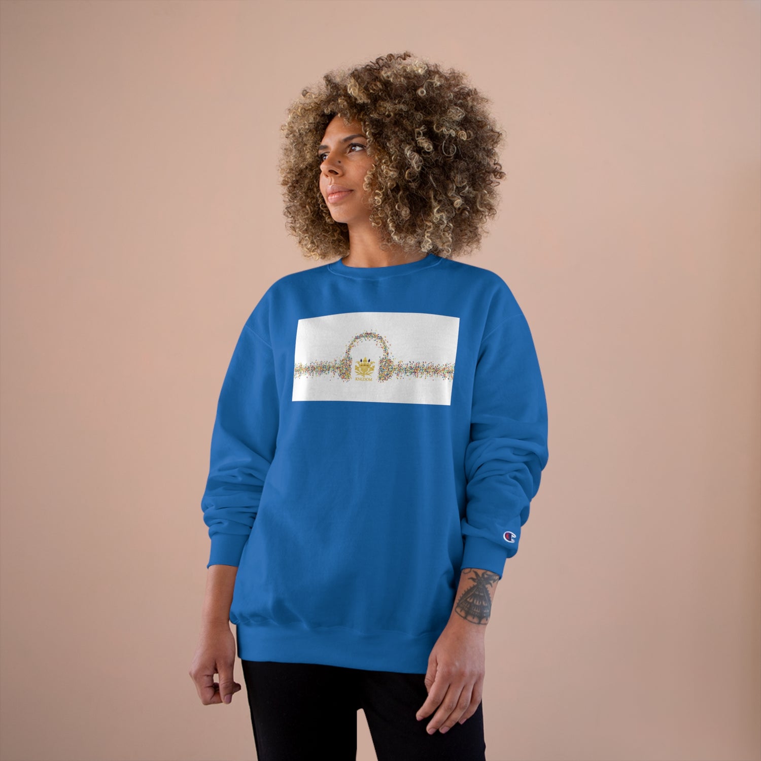 &quot;Become Your Own MOVEMENT&quot;- Unisex Champion Sweatshirt W/ Kngdom Logo