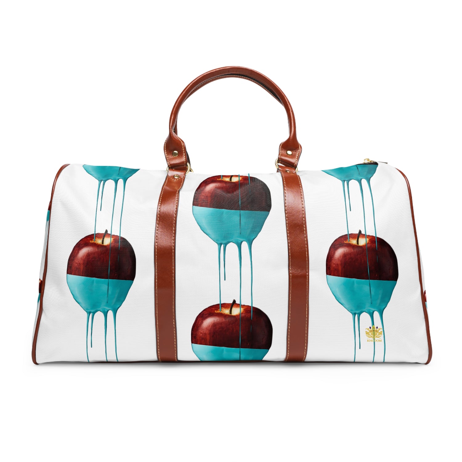 Kngdom (APPLE) &quot;DRIP&quot;- Vegan Leather Self-Expression Waterproof Travel Bag W/ Kngdom Logo