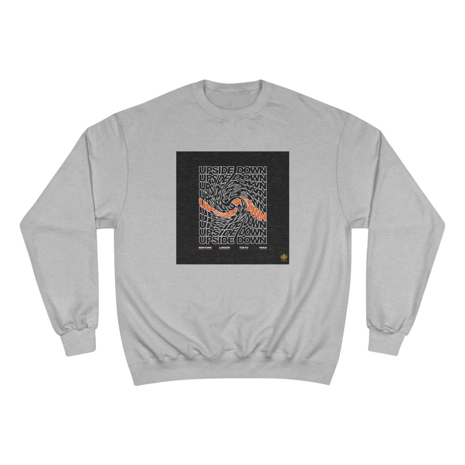 Kngdom &quot;DRIP&quot; (Upside Down)- Unisex Champion Sweatshirt W/ Kngdom Logo