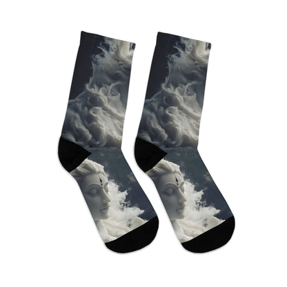 &quot;LORD SHIVA&quot;- Unisex Recycled Poly Meditation Socks W/ Blk Kngdom Logo