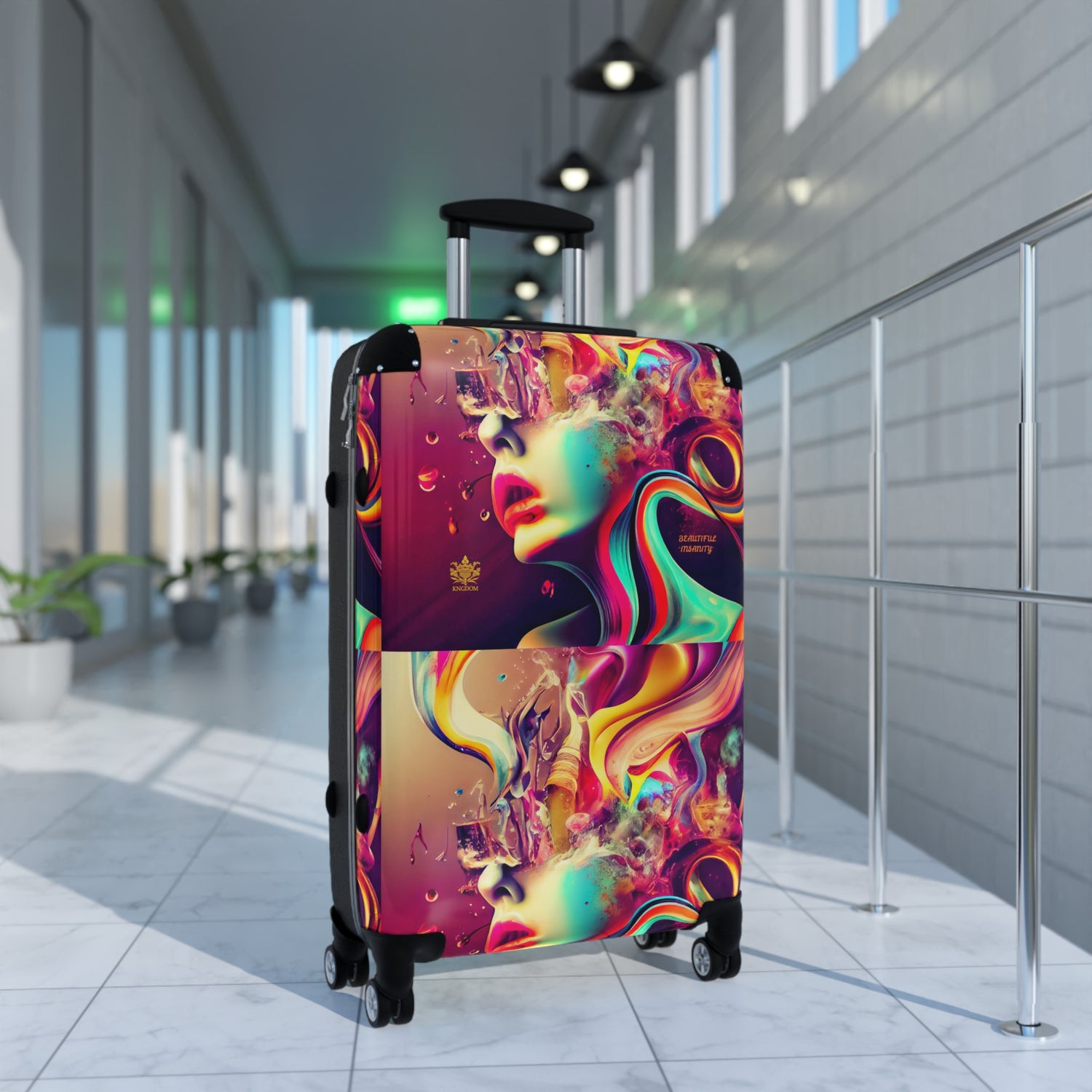 BEAUTIFUL &quot;INSANITY&quot;- Small/Med/Large Suitcases W/ Kngdom Logo