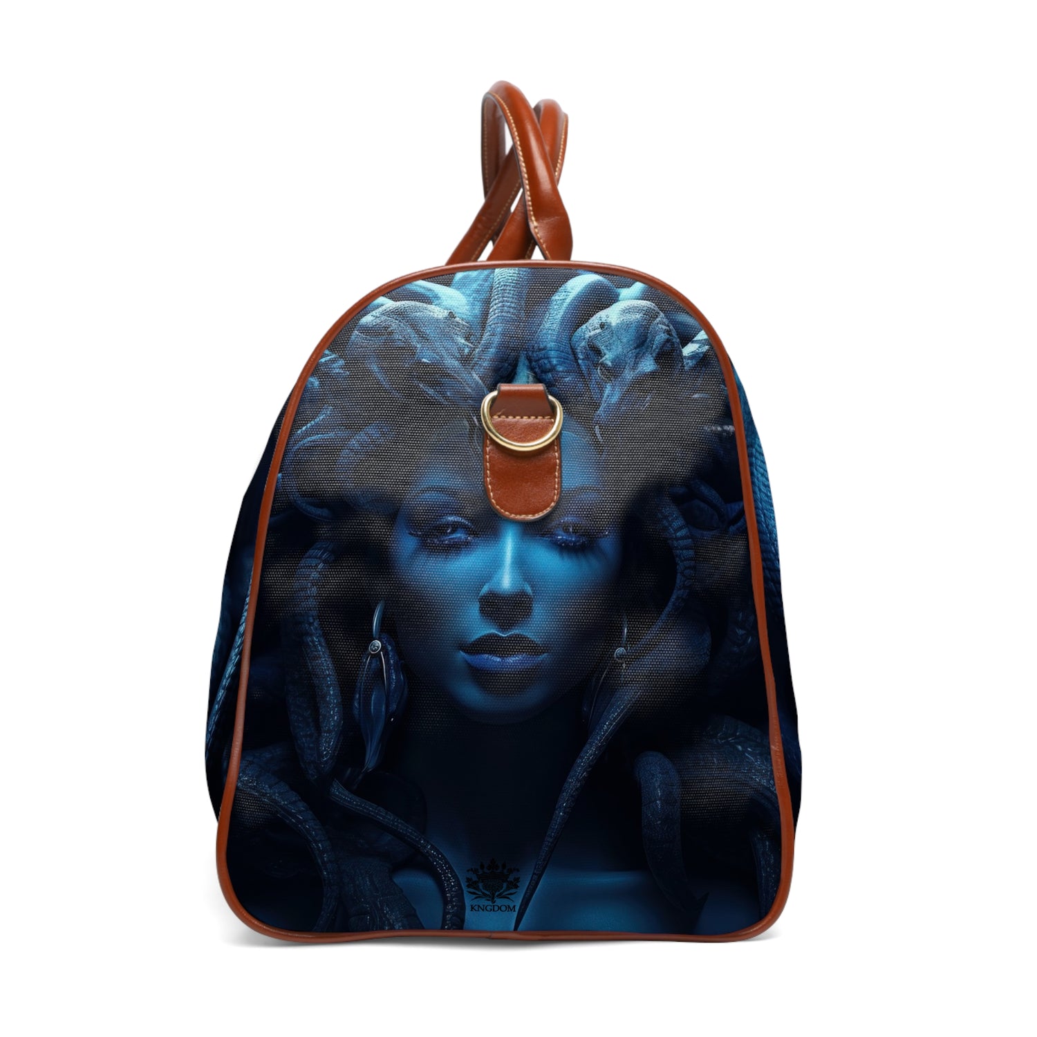 H.E.R &quot;THE GODDESS MEDUSA&quot;- Vegan Leather Self-Expression Waterproof Travel Bag W/ Blk Kngdom Logo