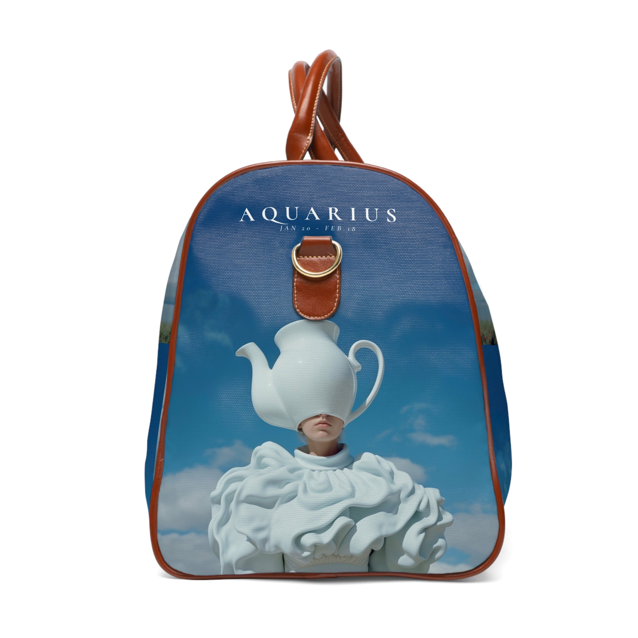 H.E.R &quot;AQUARIUS&quot;- Vegan Leather Self-Expression Waterproof Travel Bag W/ Kngdom Logo