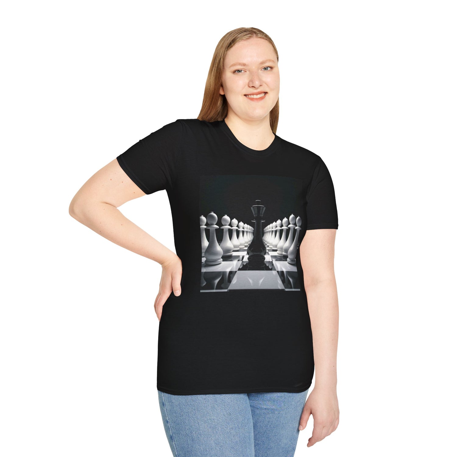 &quot;CHECKMATE&quot;: camiseta suave para mujer con logotipo de Kingdom 