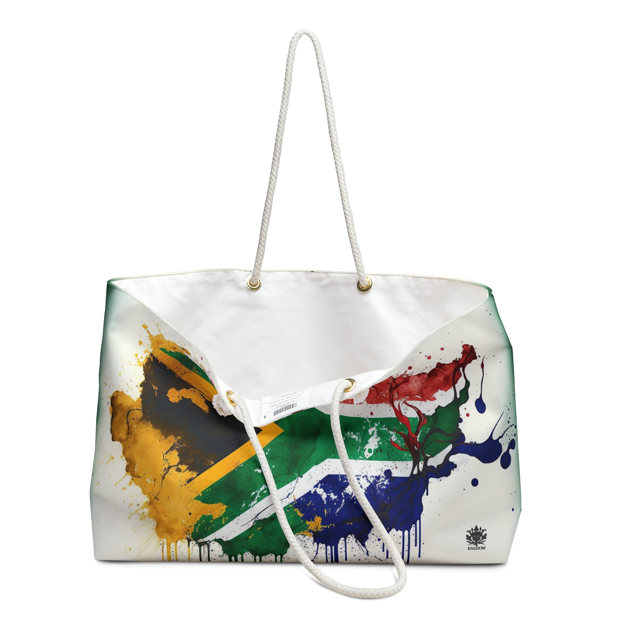 MOTHERLAND- &quot;Mandela&quot;- Weekender Bag W/ Blk Kngdom Logo