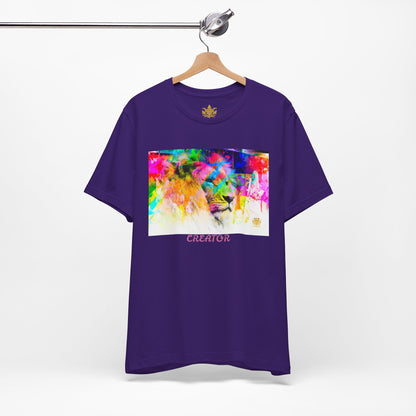 &quot;CREATOR&quot; Lion- Unisex Jersey Short Sleeve Tee W/ Kngdom Logo