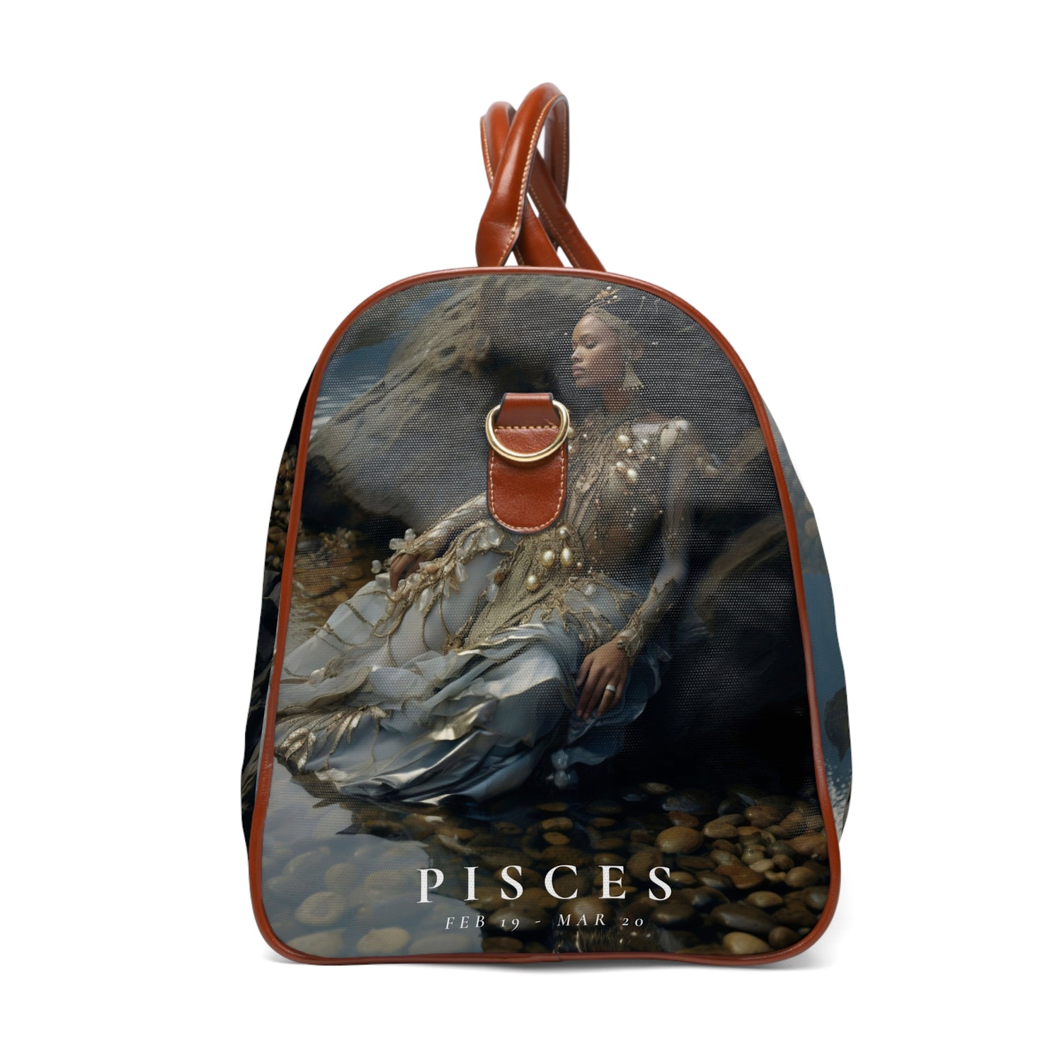 H.E.R. &quot;PISCES&quot;- Vegan Self-Expression Waterproof Travel Bag W/ Blk Kngdom Logo