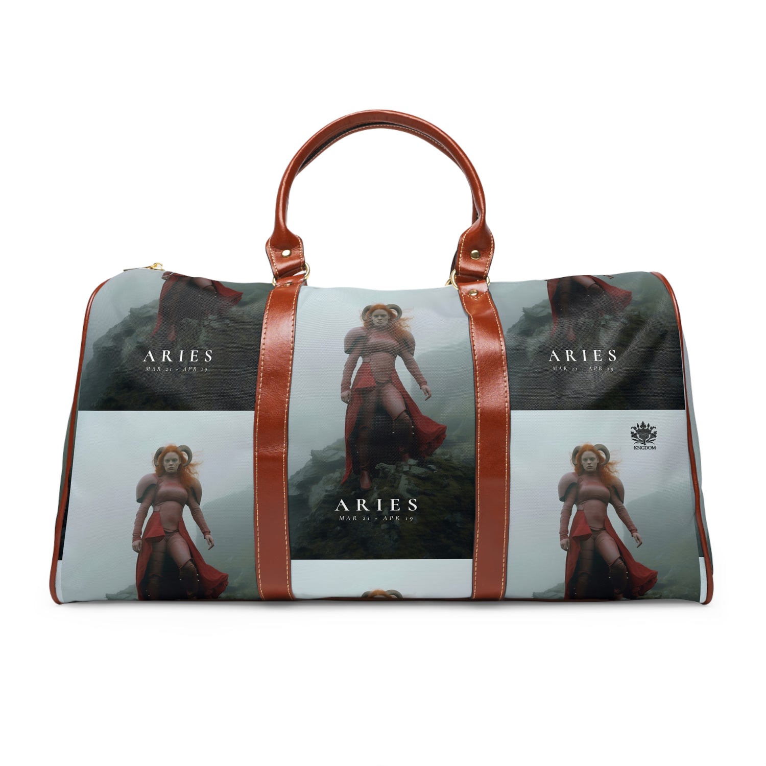 H.E.R &quot;ARIES&quot;- Vegan Leather Self-Expression Waterproof Travel Bag W/ Blk Kngdom Logo