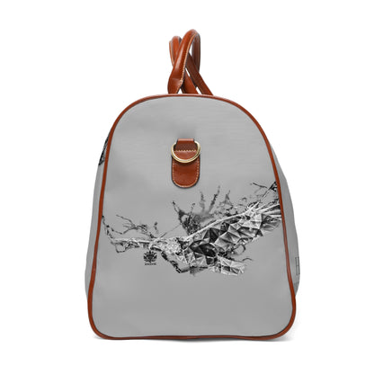 &quot;HIGHER PERSPECTIVE&quot;- Vegan Leather Self-Expression Waterproof Travel Bag W/ Blk Kngdom Logo