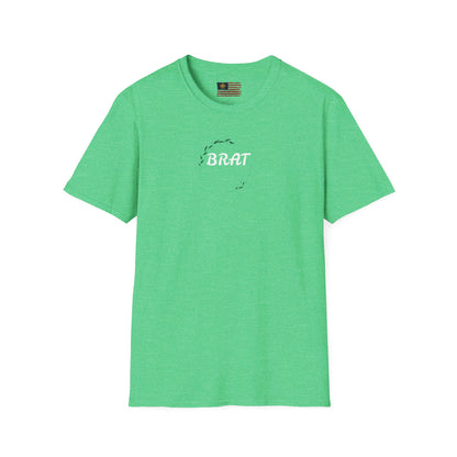 &quot;BRAT&quot;(QUOTE)- Unisex Softstyle T-Shirt W/ Kngdom Logo