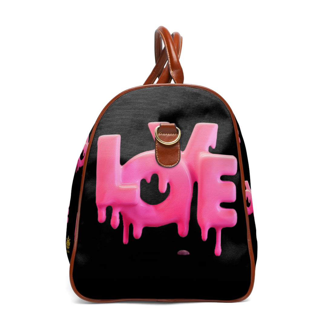 Kngdom &quot;DRIP&quot; (LOVE) - Vegan Leather Self-Expression Waterproof Travel Bag W/ Kngdom Logo