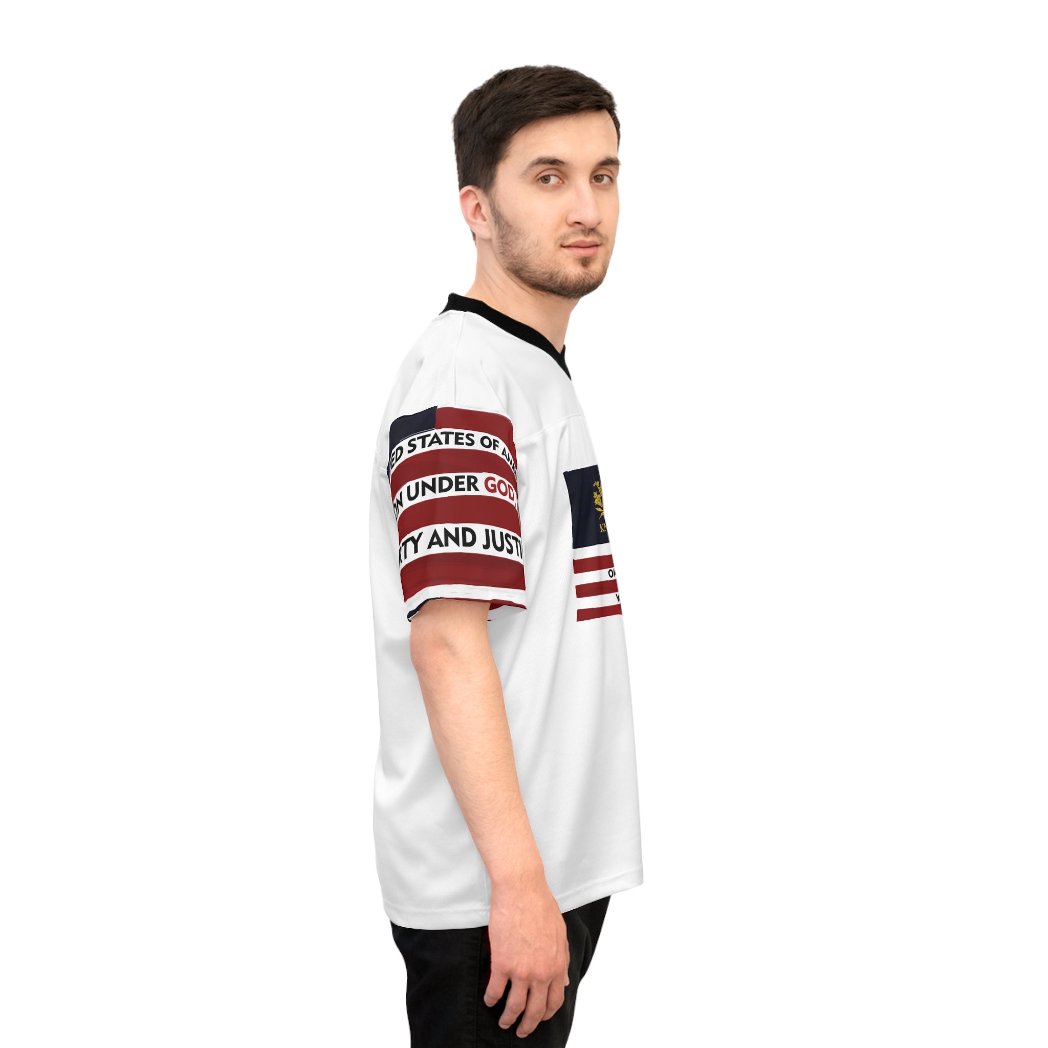 &quot;WE ARE AMERICA&quot;- Unisex Football Jersey