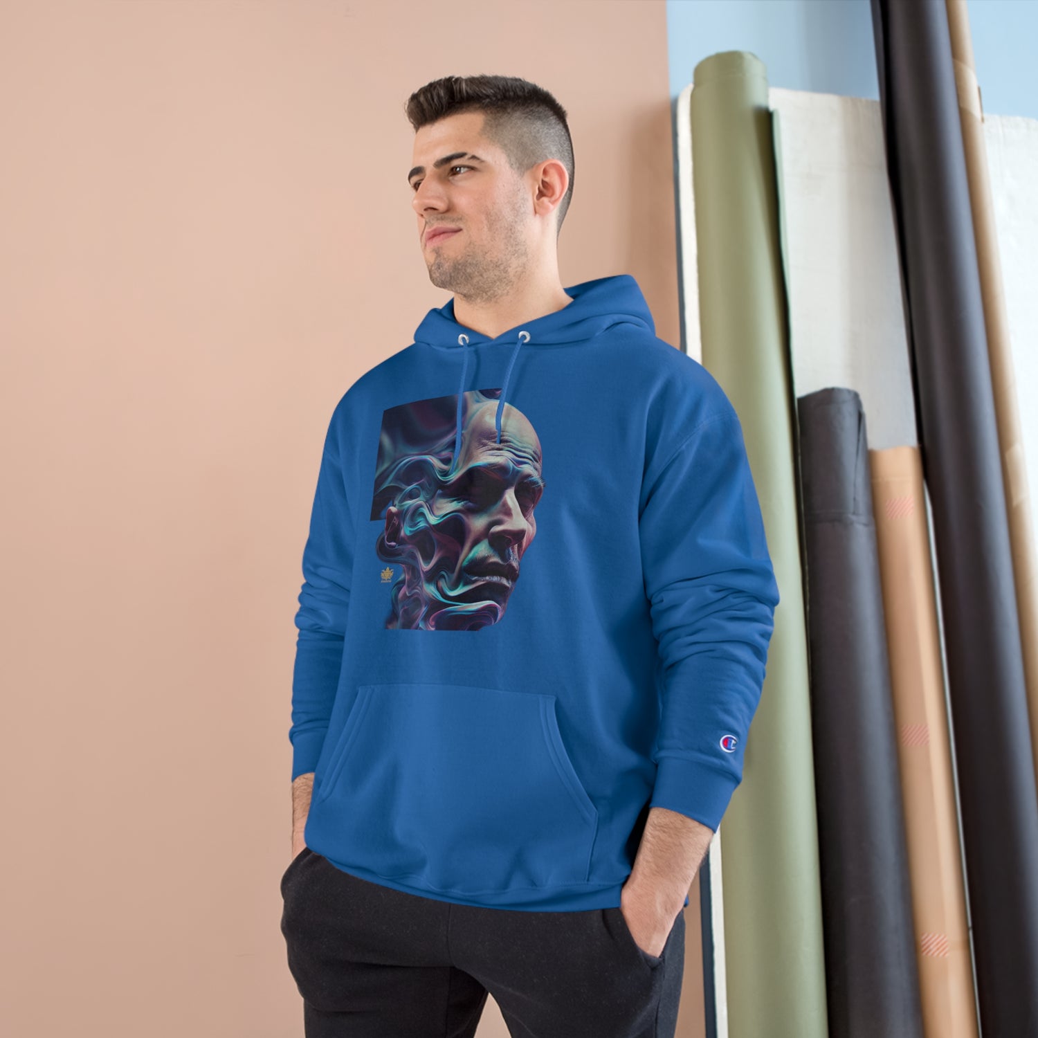 Sudadera con capucha Champion para hombre con el logotipo de Kingdom, FADED &quot;INSANITY&quot; 