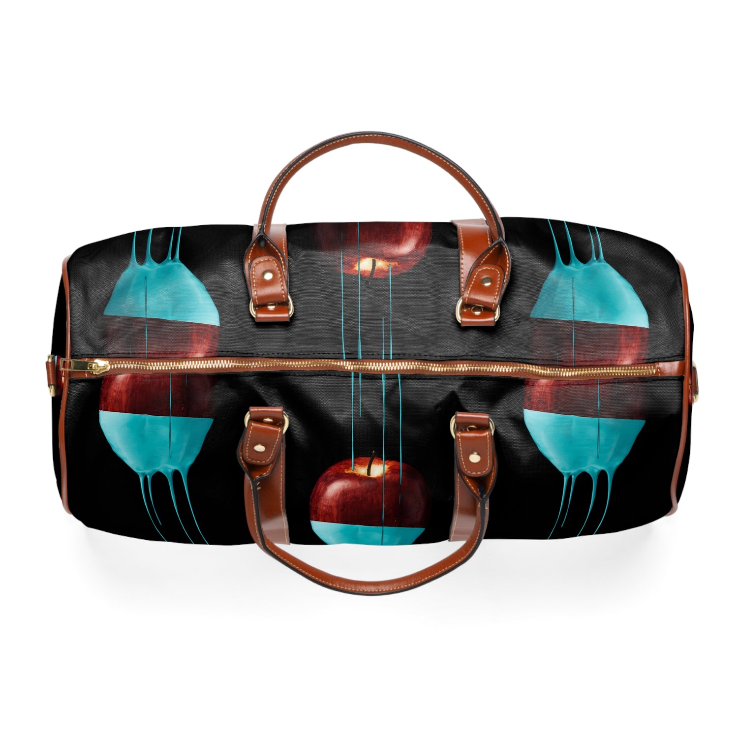 Kngdom (APPLE) &quot;DRIP&quot;- Vegan Leather Self-Expression Waterproof Travel Bag W/ Kngdom Logo