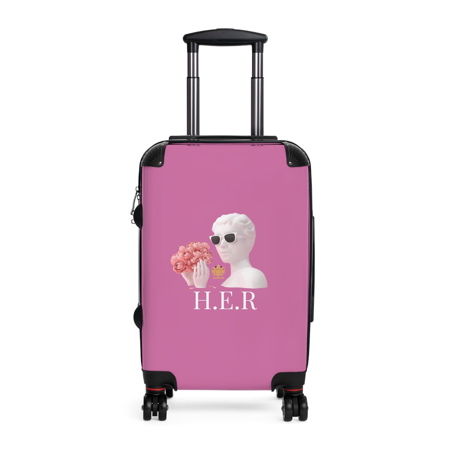 &quot;H.E.R&quot; (Heroism/Eagerness/Relevant)- Small/Med/Large Suitcases W/ Kngdom Logo