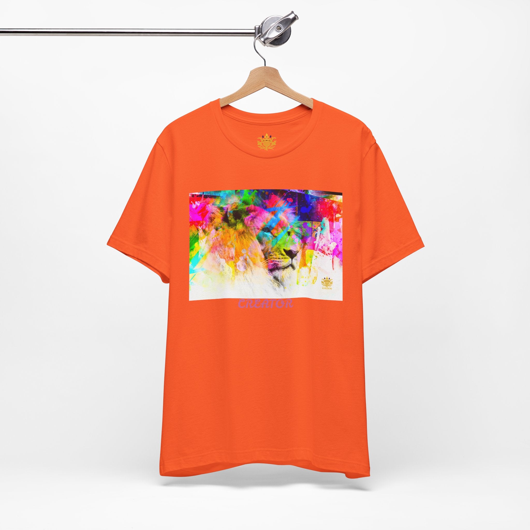 &quot;CREATOR&quot; Lion- Unisex Jersey Short Sleeve Tee W/ Kngdom Logo