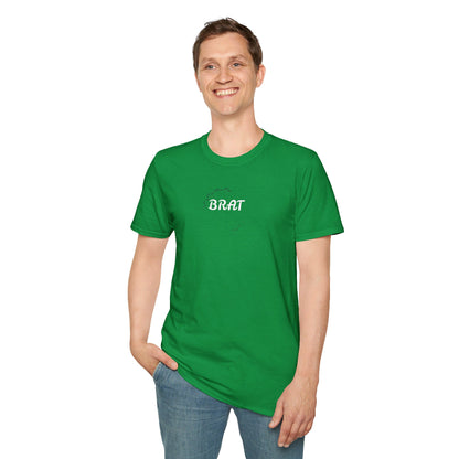 &quot;BRAT&quot;(QUOTE)- Unisex Softstyle T-Shirt W/ Kngdom Logo