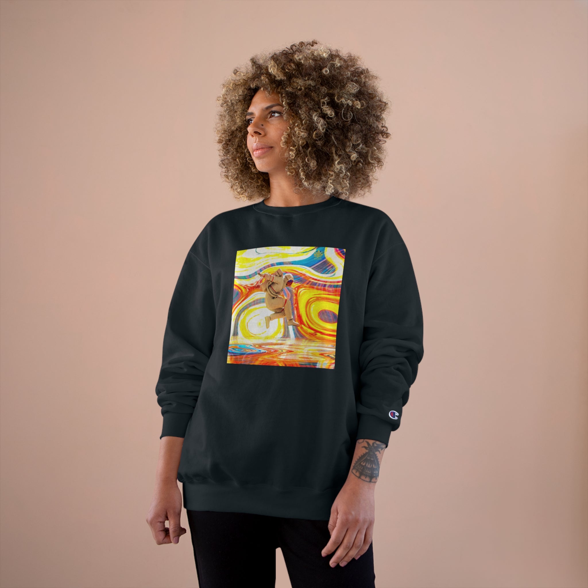 Kngdom &quot;DRIP&quot;- &quot;Stop Your Shit &amp; Go On That TRIP&quot;- Unisex Champion Sweatshirt W/ Kngdom Logo