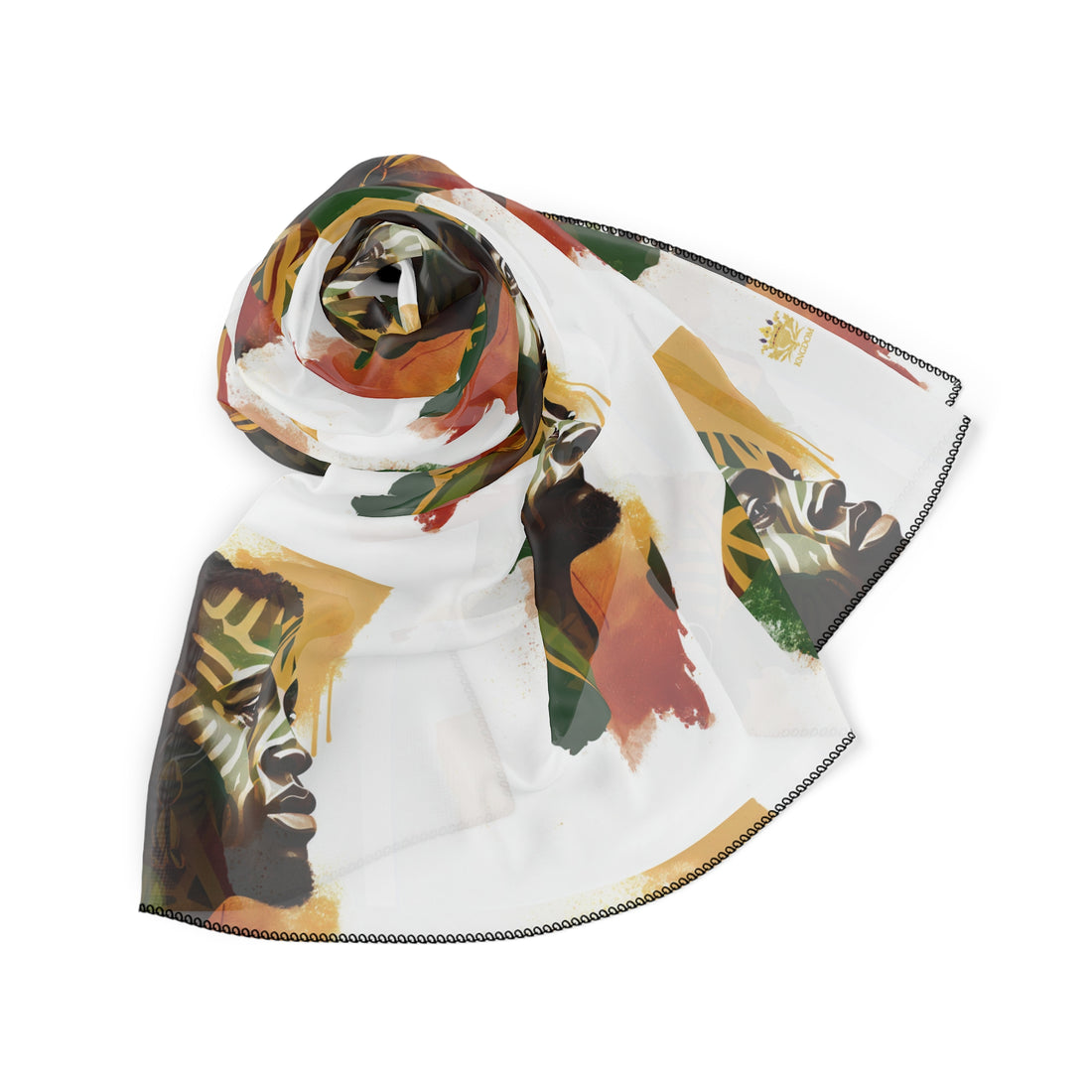 MOTHERLAND- &quot;King&quot; Chiffon/Poly Scarf W/ Kngdom Logo