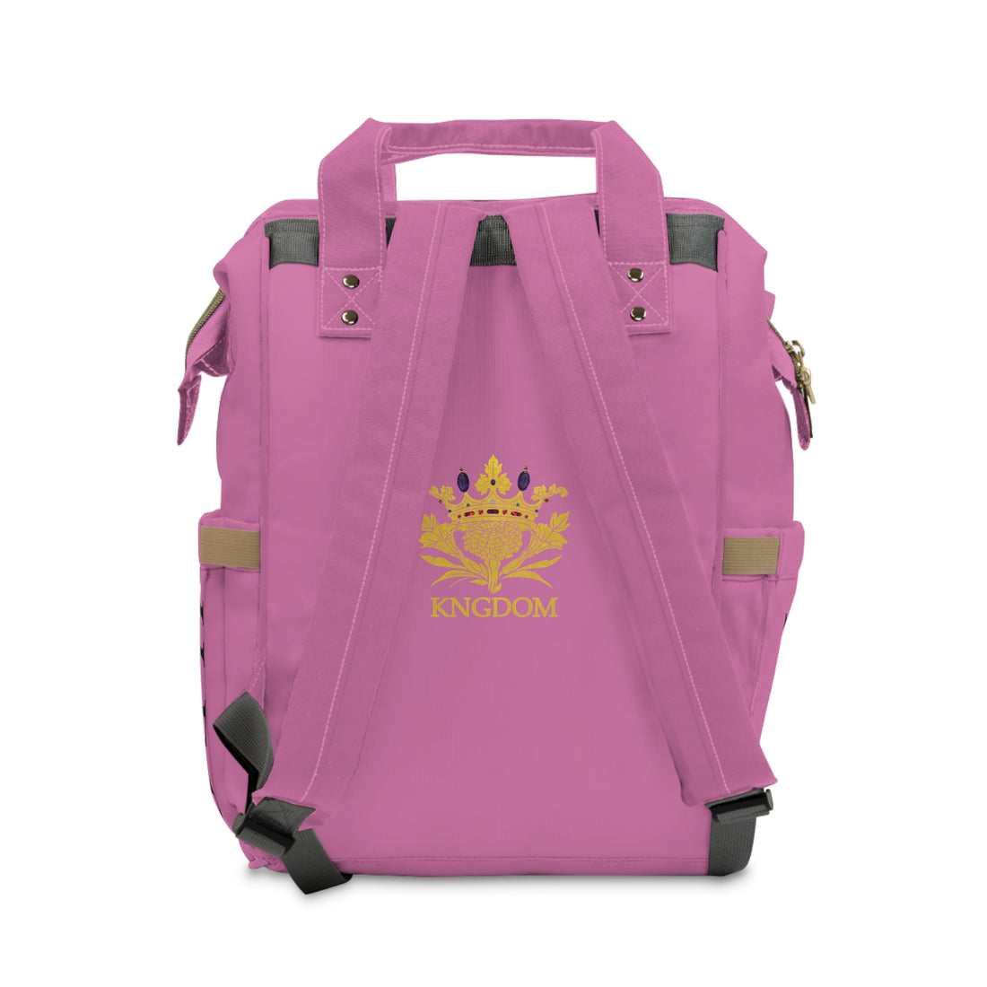 H.E.R (Heroism/Eagerness/Relevant) - Multifunctional Diaper Backpack W/ Kngdom Logo/H.E.R Letter Print Pockets